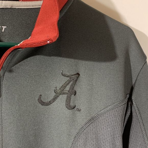 Nike Alabama Crimson Tide Jacket Dri-fit Adult Small Grey - Picture 4 of 7